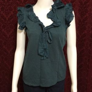 Anthropologie ruffled tank